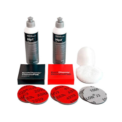Koch Chemie Headlight Polish Set - Набор для полировки фар