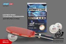 Мячи Start line EXPERT V40+ 3* (ITTF) (6 шт)
