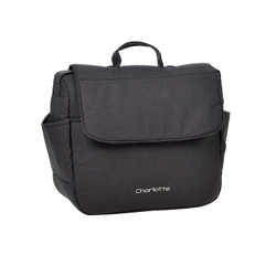 Детская коляска Indigo Charlotte Sity Classic 12 2 в 1 Cs04 черный/т.серый