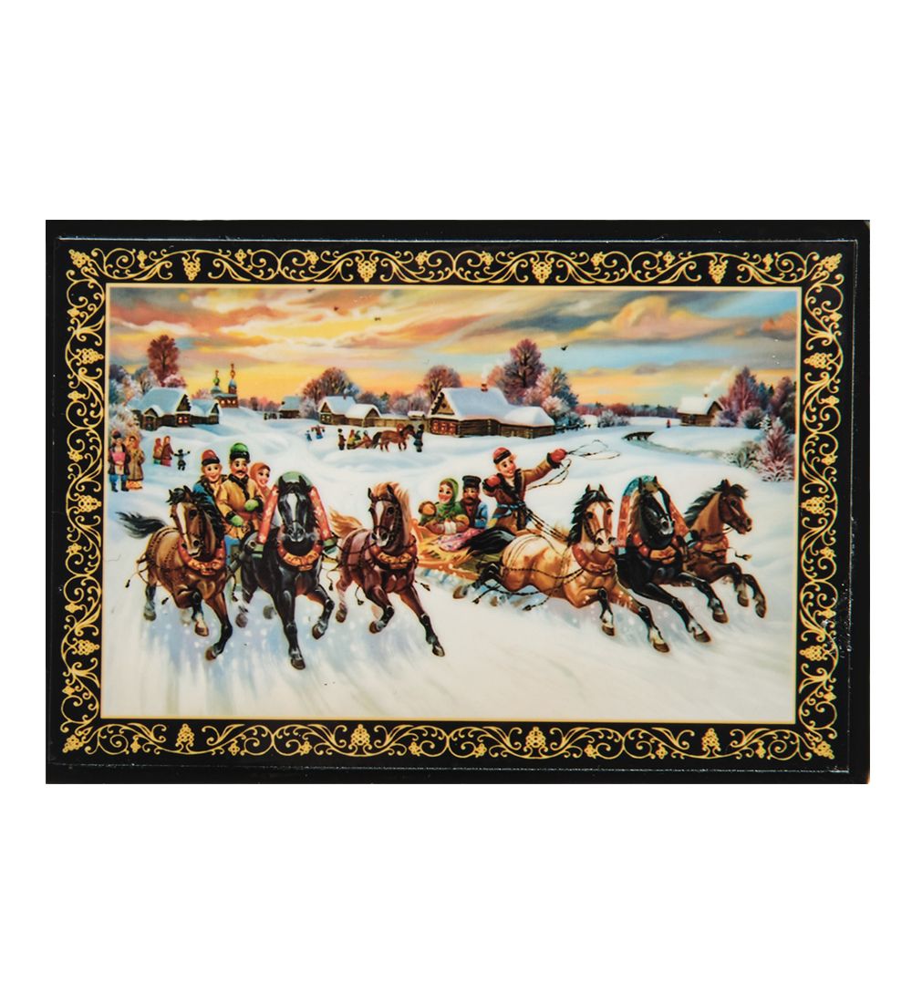 ШК-11/ 1-T Шкатулка в технике декупаж (6х9х4)