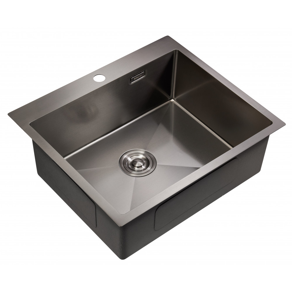 Мойка для кухни MILACIO Denia 59 Steel MC.77499 сталь воронёная