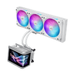 Водяное охлаждение CPU Asus ROG RYUO IV SLC 360 ARGB WHT, 3x120mm, AMOLED-display, Black