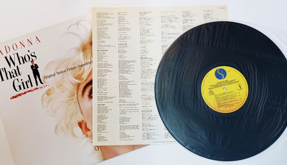 Винтажная виниловая пластинка LP Madonna Whos That Girl (Motion Picture Soundtrack) (Japan 1987)