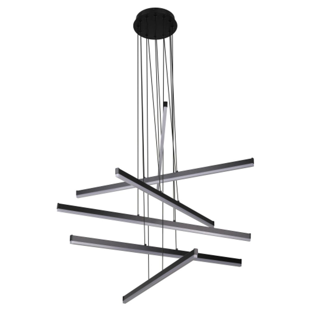 Светильник подвесной (подвес) Rivoli   6183-201 LED 120 Вт 3000-6000К чёрный светодиодный с пультом