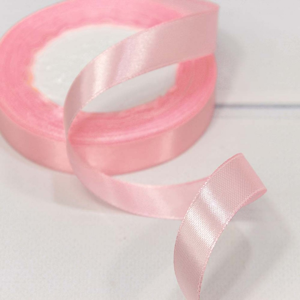 Лента Атласная 1,5см х 28м Сатин (Розовый)