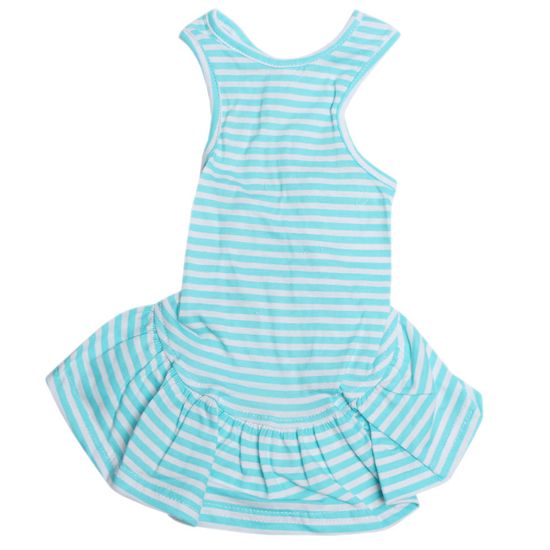Lion платье с воланом в голубую полоску