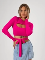 Кроп топ с завязками летний