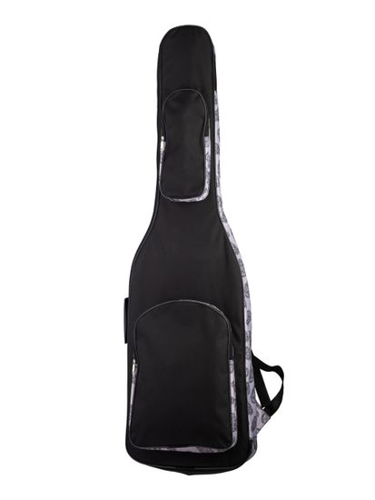 Чехол для бас-гитары, черный/черепа, MEZZO MZ-ChGB-3b/skull2