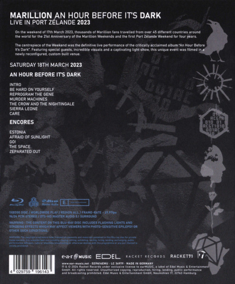 Marillion / An Hour Before It's Dark Live In Port Zelande 2023 (Blu-Ray)