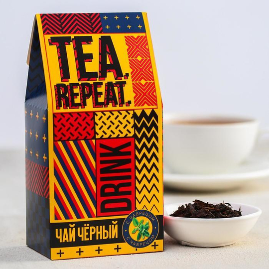 Чай чёрный Tea repeat, с чабрецом, 50 г.