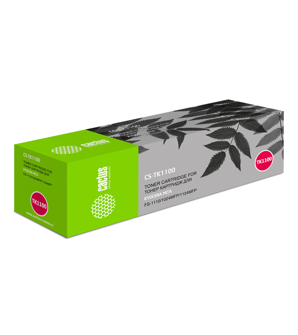 Cactus CS-TK1100 TK-1100 черный (2100стр.) для Kyocera Mita FS-1110/1024MFP/1124MFP