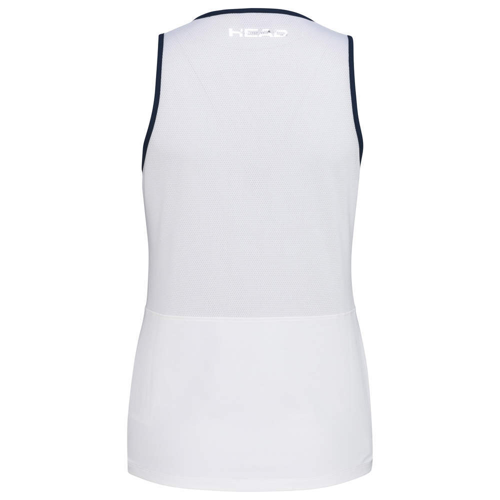 Женский топ теннисный Head Performance Tank Top W - white/print perf