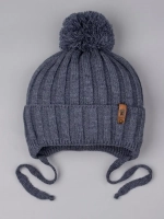 Шапка для мальчика осенняя на завязках