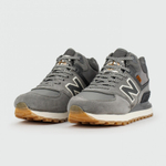 кроссовки New Balance 574 Mid Grey / White Wmns Winter