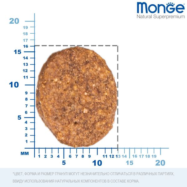 Сухой корм Monge Dog Speciality Line Monoprotein All Breeds Beef and Rice для взрослых собак всех пород, из говядины с рисом