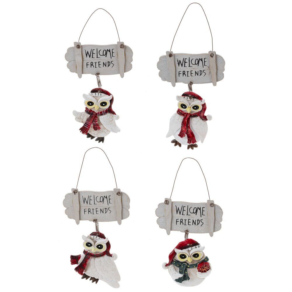 GAEM Изделие декоративное подвесное "Сова", L10 W0,5 H20 см, 4в.