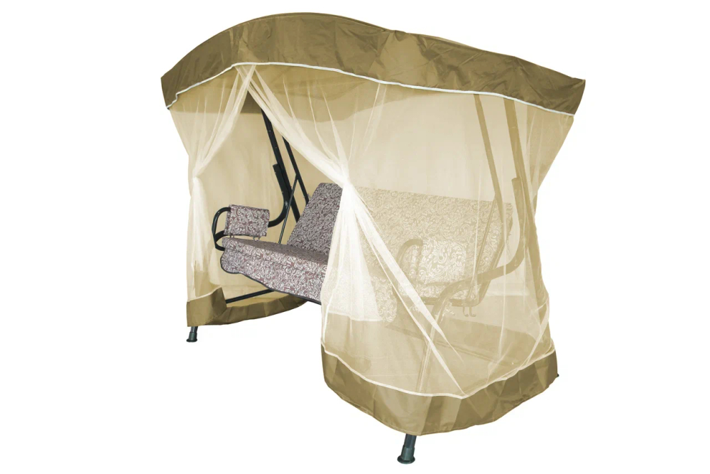 Качели садовые 3-х местные Ирис с москитной сеткой арт.GS1447 "Garden story"