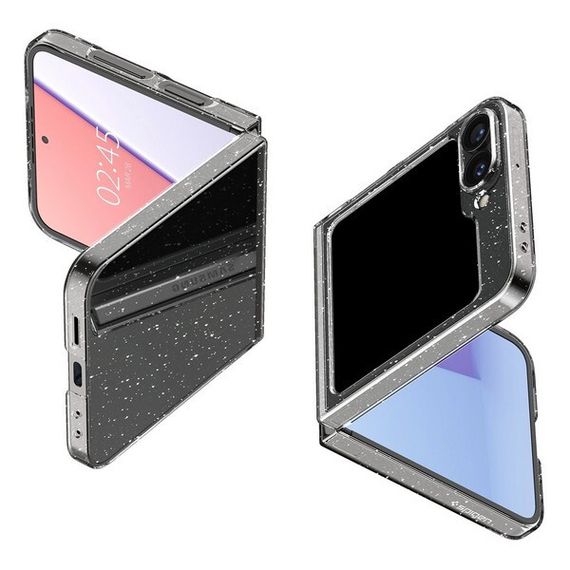 Чехол Spigen Air Skin для Samsung Galaxy Z Flip 6 (ACS07838) Glitter Crystal / Прозрачный Блестки