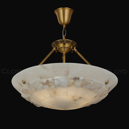 Люстра Cloyd TELEMACH C6 / Ø60 см - алебастр - латунь (арт.12347)