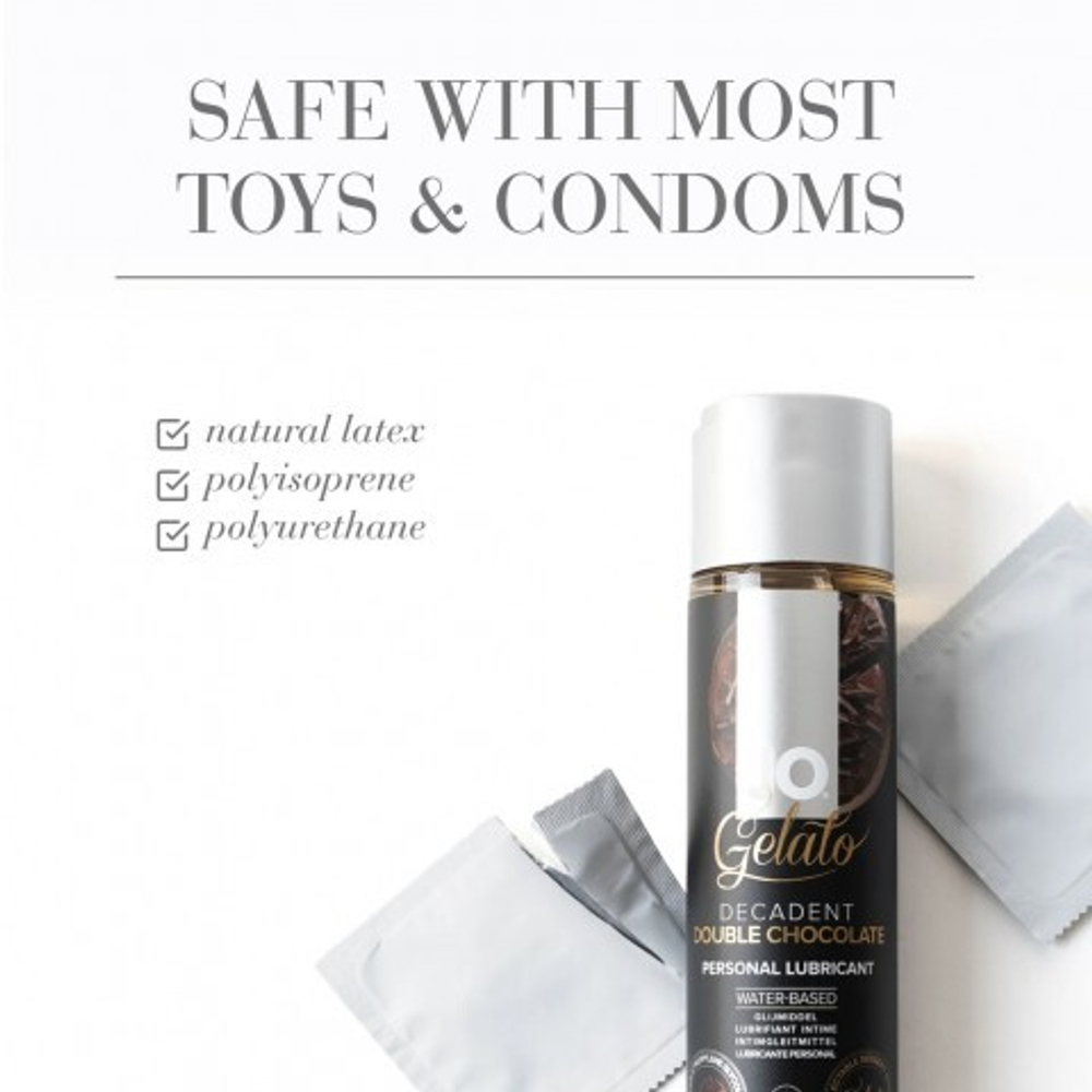 Вкусовой лубрикант "Яркий вкус двойного шоколада" Gelato Decadent Double Chocolate, 30 мл