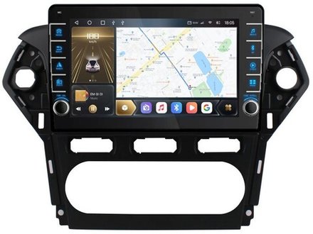 Магнитола для Ford Mondeo 4 2010-2014 - Carmedia OL-1281-1 (крутилки) QLed, Android 10, ТОП процессор, CarPlay, SIM-слот