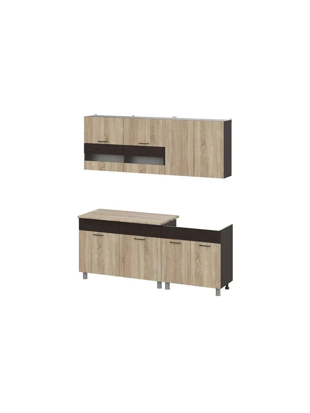 Кухонный гарнитур 200 модульный Дуб Золотой