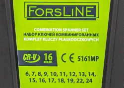 Набор ключей комбинированных 16пр.(6-19,22,24мм)в пластиковом держателе ForsLine FL-5161MP