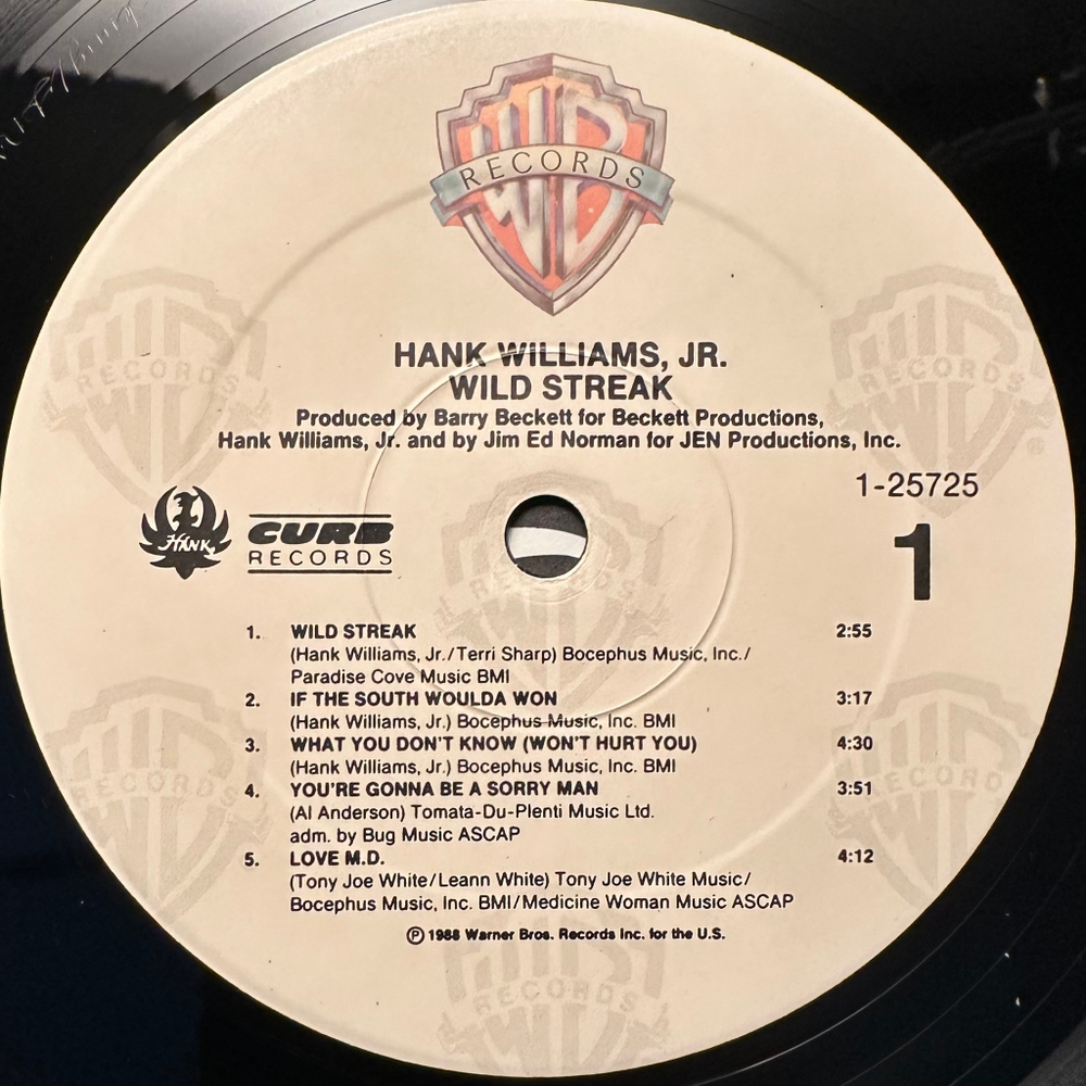 Hank Williams, Jr.- Wild Streak (США 1988г.)