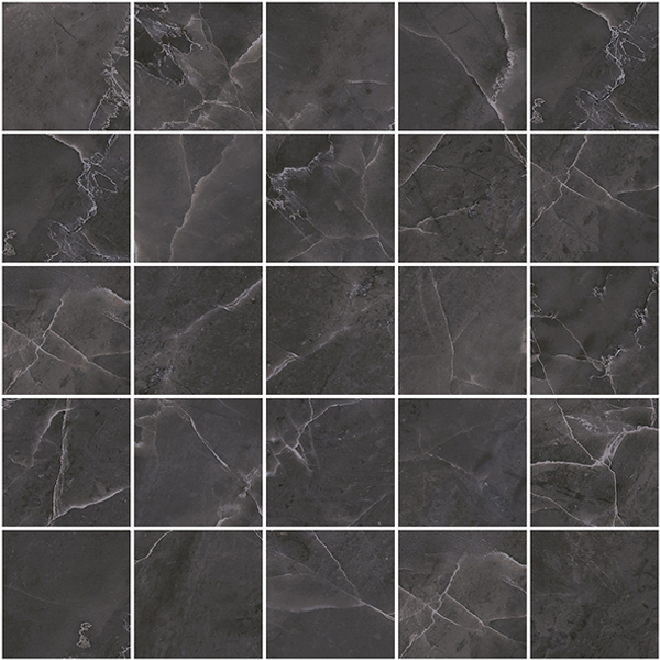 Olimpus Декор мозаичный чёрный MM34038 25х25