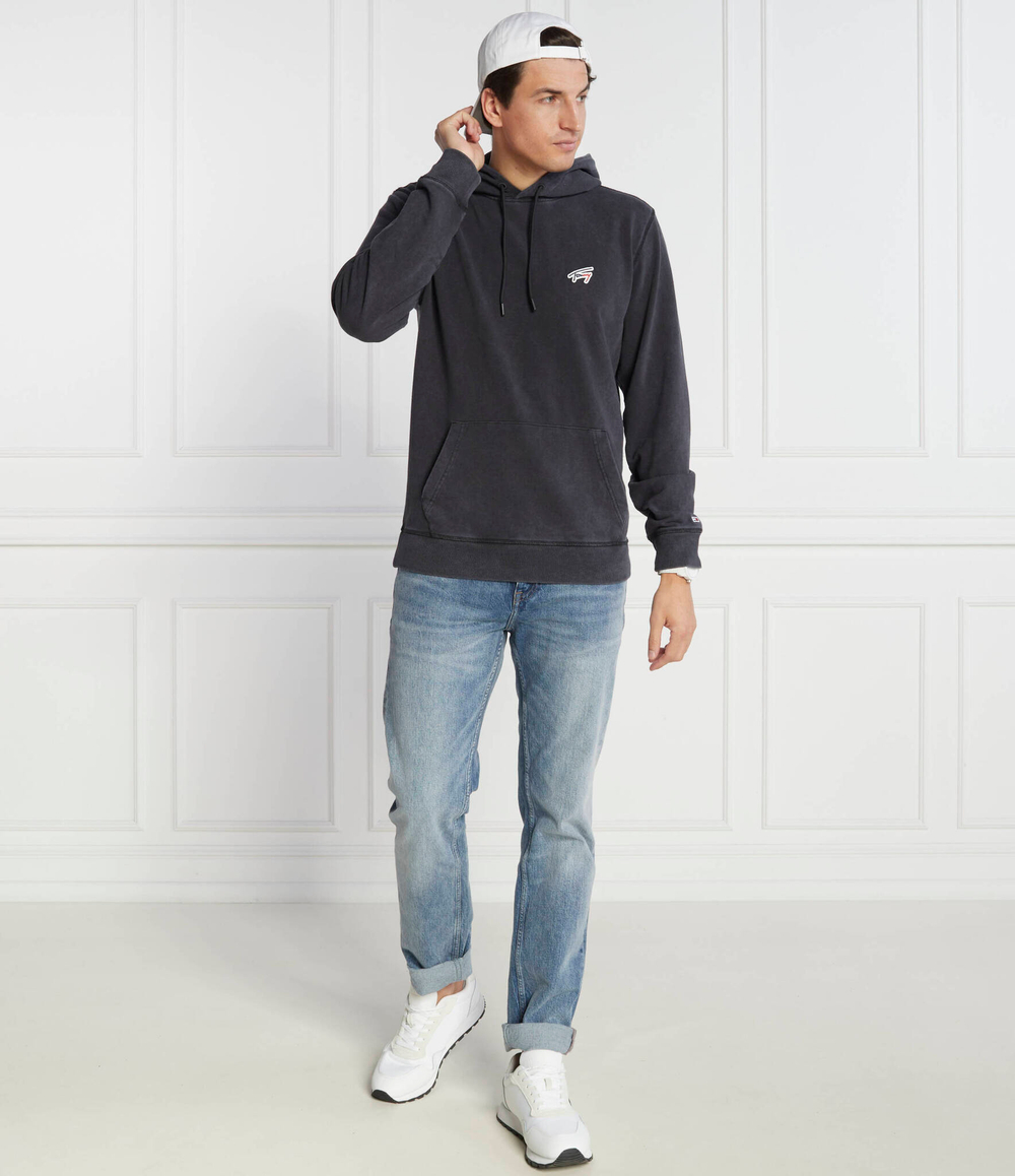 Худи WASHED SIGNATURE Tommy Jeans - графитовый(DM0DM17912)