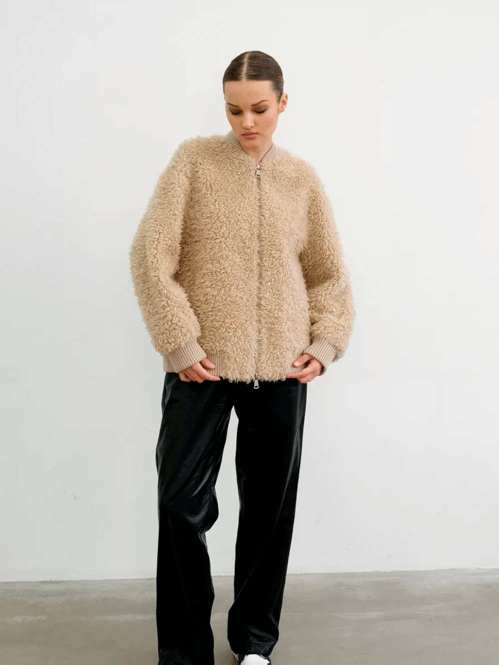 Куртка бомбер из шерсти, SilverFox (арт.S2302-001)