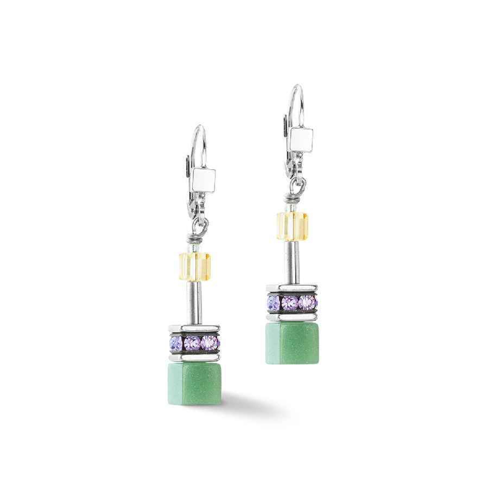 Серьги Multicolour Pastel Silver Coeur de Lion