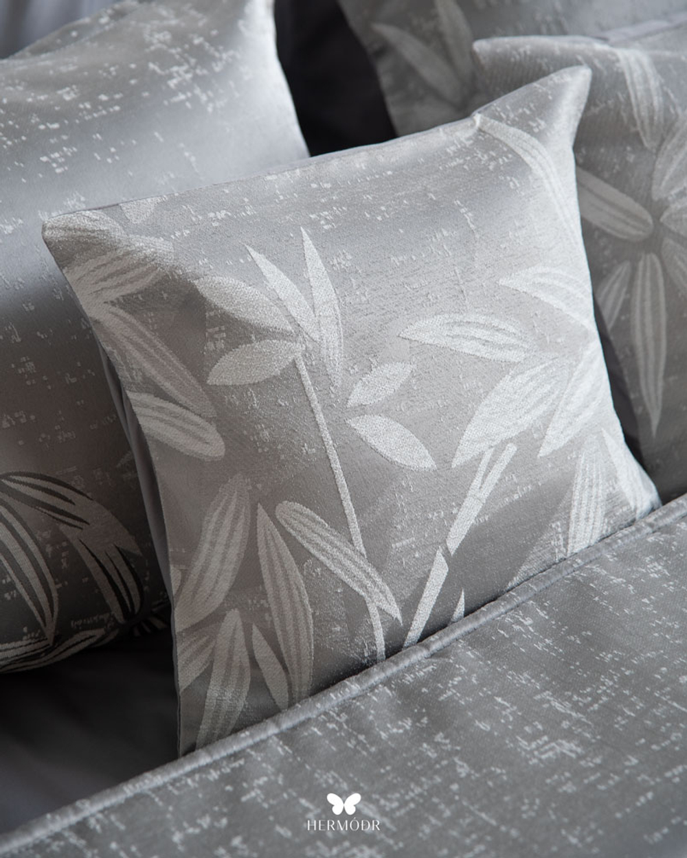 Комплект постельного белья двуспальный Konar Nescafe Gray Hermodr 8 предметов 130220325 Иран