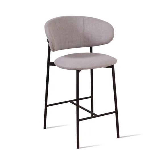 Полубарный стул Adele, серая рогожка