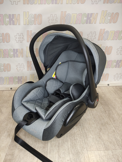 Автолюлька Indigo Bonny группа 0+ (0-13кг) серый-св.серый
