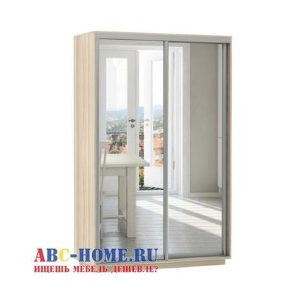 Шкаф-купе "Экспресс Экспенс Дуо" (ясень шимо светлый) 2200х1200, МК Е1