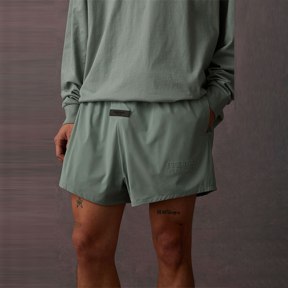 Шорты Fear of God Essentials Running Nylon Short Sycamore, 160BT224041F