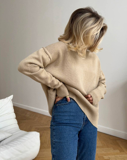 Джемпер шерстяной с горлом