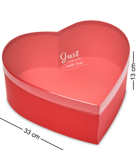 WG-65/3-A Коробка подарочная «Сердце» цв.розовый