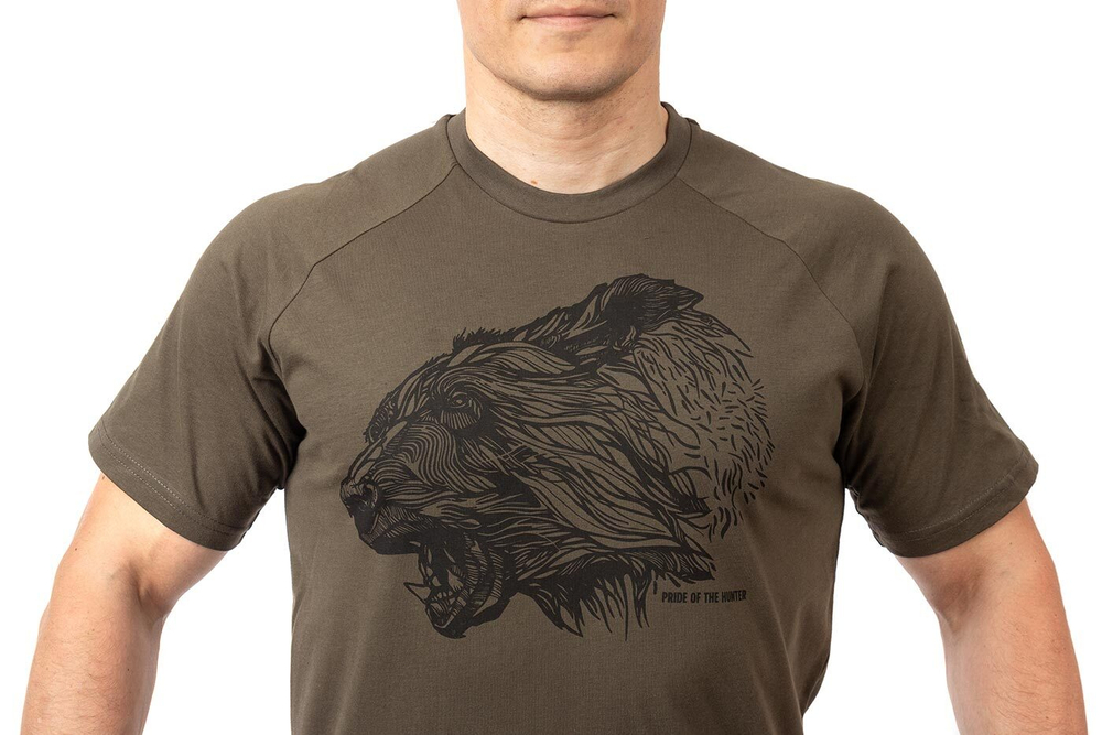 Футболка PRIDE Taiga king, Темный Хаки