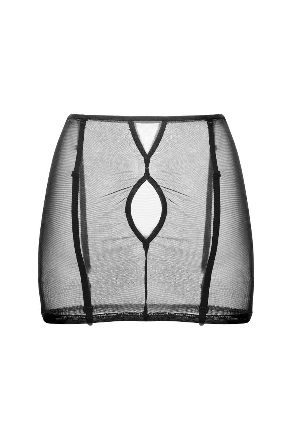 Юбка-пояс для чулок Subtlety (Размер: 46-48) (Цвет: черный)