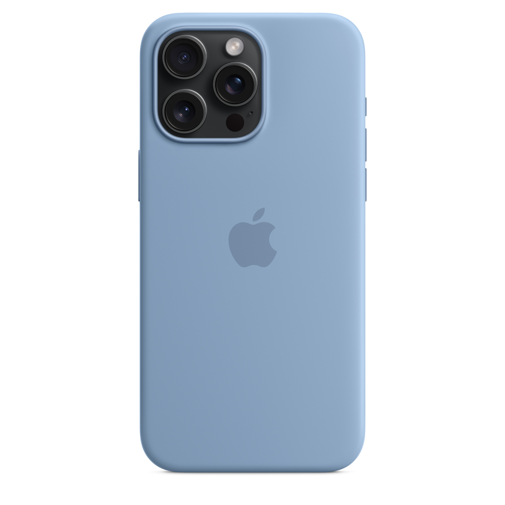 Силиконовый чехол для iPhone 15 Pro Max с MagSafe - Winter Blue