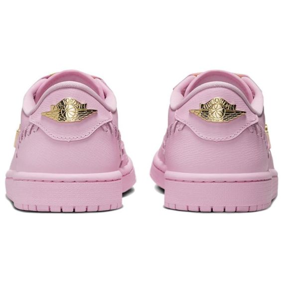 Jordan Air Jordan 1 Подвесные баскетбольные кроссовки с низким верхом Розово-золотые Женские