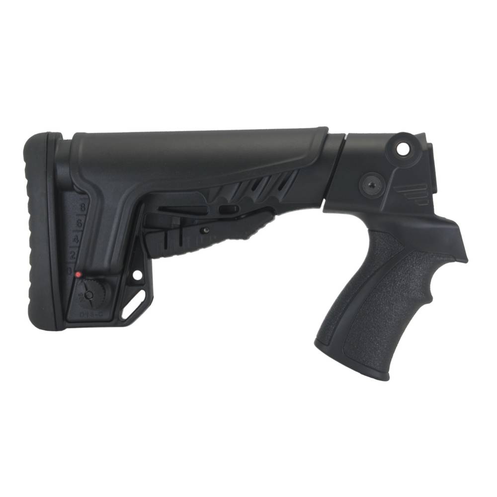 Приклад телескопический со щекой на Бекас 12, 16, DLG Tactical, черный