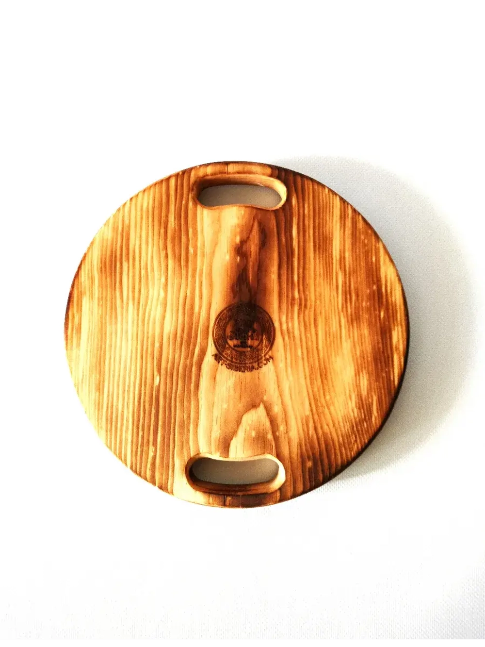 Поднос деревянный сервировочный из кедра для подач