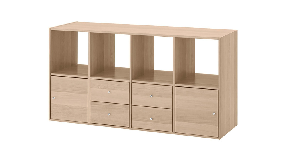 Стеллаж Билли 24 Дуб Сонома светлый 3025 147*39*77 см, Бежевый   Фиеста