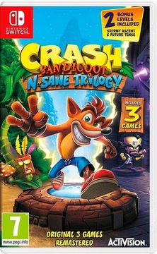 Crash Bandicoot N. Sane Trilogy (Nintendo Switch, Английская версия, Б/У)
