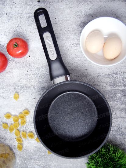 Ковш 1,2 л. из литого алюминия Kamille КМ 4419 (16 см) со сверхпрочным антипригарным покрытием ILAG