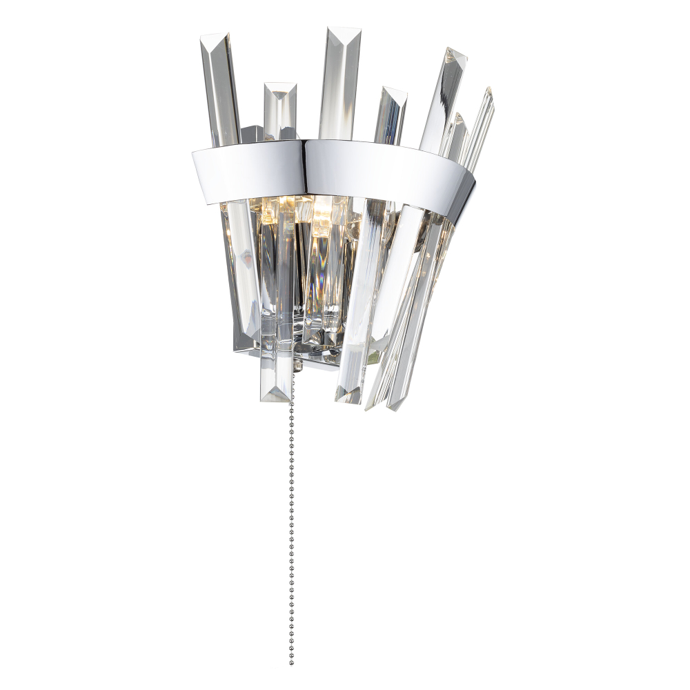 Citilux Вестерос CL307310 Бра хрустальное с выключателем Хром