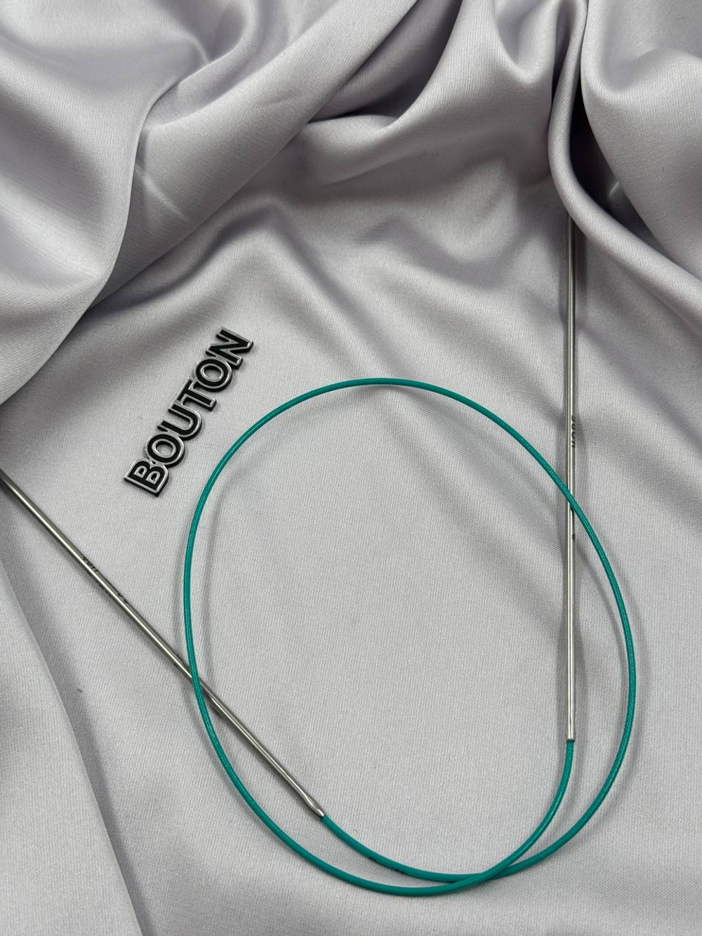 Спицы круговые KnitPro Mindful, нержавеющая сталь, серебро